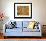 Framed Print, Antique Map Of Germany - Essentials from JayCar