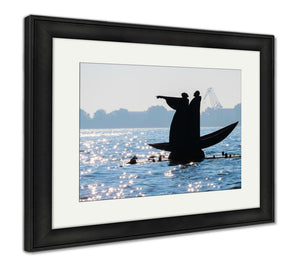 Framed Print, Monument To Dante And Virgil In The Venice Lagoon - Essentials from JayCar