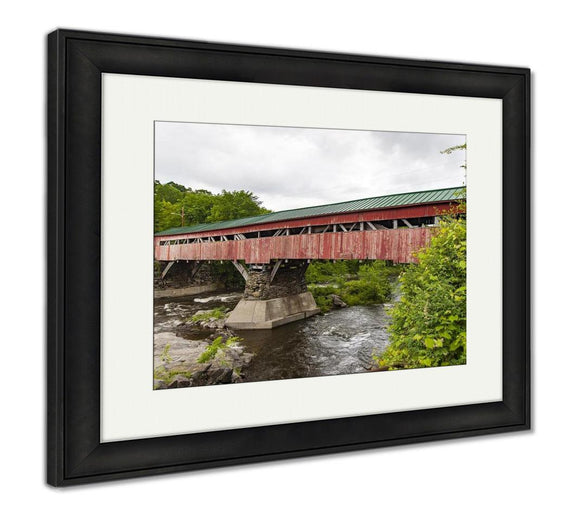 Framed Print, Taftsville Bridge Before Repairs - Essentials from JayCar