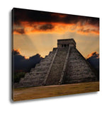 Gallery Wrapped Canvas, Chichen Itzanicent Mayan Pyramid In Chichenitzmexico - Essentials from JayCar