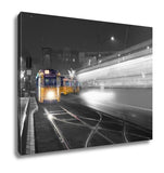 Gallery Wrapped Canvas, Traditional Budapest Old Tram City Center Budapest Black White - Essentials from JayCar