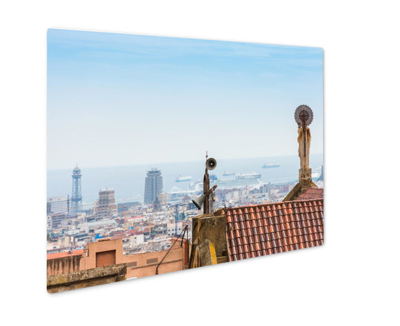 Metal Panel Print, Buildings Roofs In Barcelonspain - Essentials from JayCar