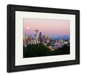Framed Print, Seattle Skyline At Dusk - Essentials from JayCar