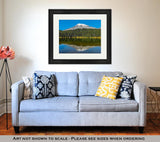 Framed Print, Seattle Mount Rainier And Reflection Lake - Essentials from JayCar
