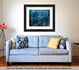 Framed Print, Forex Chart Over The Of The Skyscrapers Of The International Business Centre In - Essentials from JayCar