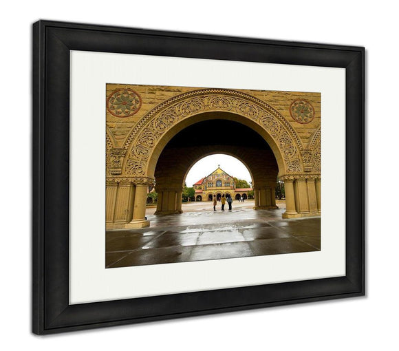 Framed Print, Mission Church At Stanford University California USA - Essentials from JayCar