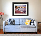 Framed Print, Long Exposure Skyline Waterfront Promenade Baltimore Maryland - Essentials from JayCar