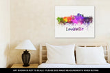 Gallery Wrapped Canvas, Louisville Skyline In Watercolor - Essentials from JayCar