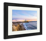 Framed Print, Long Beach MontaUK Point Light Lighthouse Long Island New York - Essentials from JayCar