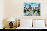 Gallery Wrapped Canvas, City Of Atlantgeorgidowntown Skyline And Highway - Essentials from JayCar
