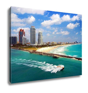 Gallery Wrapped Canvas, Aerial View Of South Miami Beach - Essentials from JayCar