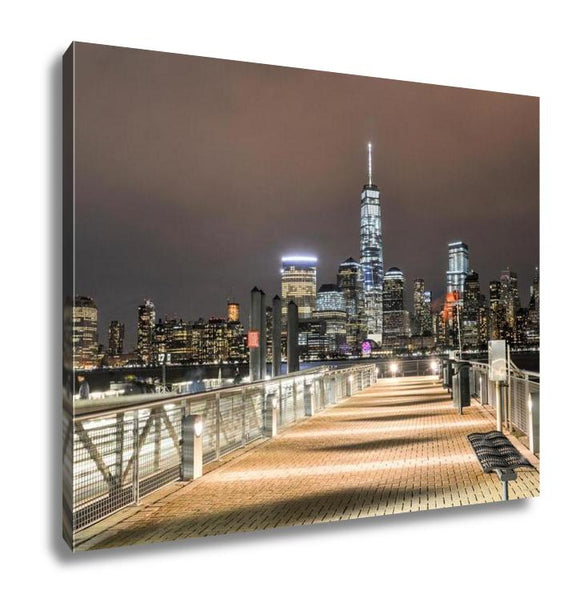 Gallery Wrapped Canvas, Freedom Tower New York City Skyline From New Jersey - Essentials from JayCar