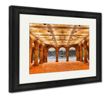 Framed Print, Bethesdterrace At Night Central Park - Essentials from JayCar