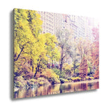 Gallery Wrapped Canvas, Central Park Autumn Manhattan Skyscrapers Instagram Effect Filter - Essentials from JayCar