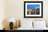 Framed Print, Colosseum Rome Vatican Place Saint Peter Cathedral At Night - Essentials from JayCar