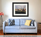 Framed Print, View Historical Center Rome Colosseum On Sunny Spring Day Flying - Essentials from JayCar