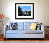 Framed Print, Salem Oregon Capitol Building And Water Fountain - Essentials from JayCar
