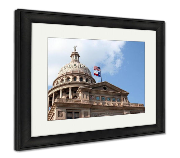 Framed Print, State Capitol Building In Downtown Austin Texas - Essentials from JayCar