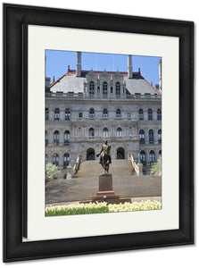 Framed Print, New York State Capitol In Albany USA Architecture Landmark View Building - Essentials from JayCar