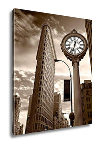 Gallery Wrapped Canvas, New York March 29 Flat Iron Building Facade On March 29 2011 - Essentials from JayCar