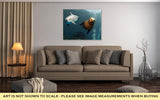 Gallery Wrapped Canvas, Dolphin And Sea Lion Underwater Close Up - Essentials from JayCar