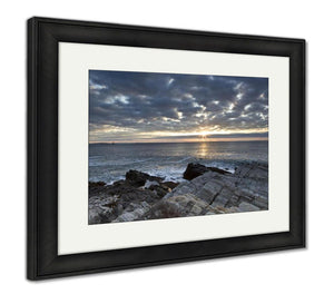 Framed Print, Lighthouse In Maine - Essentials from JayCar