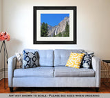 Framed Print, California View Of Yosemite Falls In Yosemite National Park - Essentials from JayCar