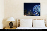 Gallery Wrapped Canvas, Ferris Wheel At The Fair Night Lights In Houston - Essentials from JayCar