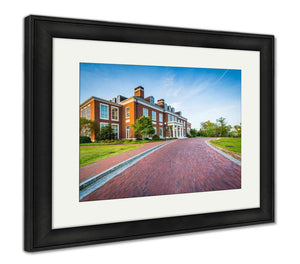 Framed Print, Driveway And Mason Hall At Johns Hopkins University Baltimore - Essentials from JayCar