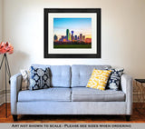 Framed Print, Overview Of Downtown Dallas - Essentials from JayCar