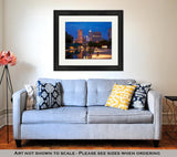 Framed Print, Indianapolis Skyline At Night - Essentials from JayCar