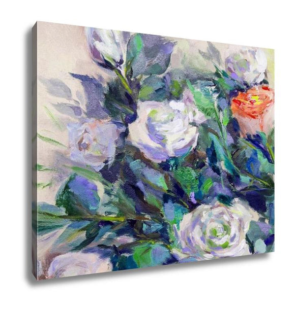 Gallery Wrapped Canvas, Oil Painting Impressionism Style Painting Flower Still Life Painting Art - Essentials from JayCar