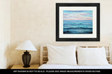 Framed Print, Original Oil Painting Showing Ocean Or Seashore Or Beach On Canvas Modern - Essentials from JayCar