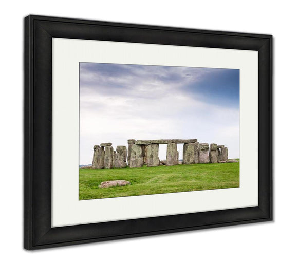 Framed Print, Stonehenge Is Famous Prehistoric Landmark And World Heritage Site Stonehenge On - Essentials from JayCar