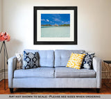 Framed Print, Flamingo Beach At Aruba Renaissance Aruba Private Island - Essentials from JayCar