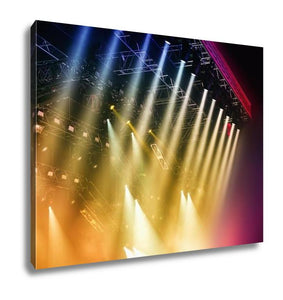 Gallery Wrapped Canvas, Colorful Stage Lights At Concert - Essentials from JayCar