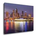 Gallery Wrapped Canvas, City Skyline Of Tampa Florida At Sunset - Essentials from JayCar