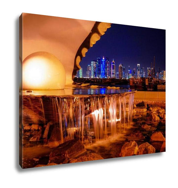 Gallery Wrapped Canvas, View Of Doha Qatar - Essentials from JayCar