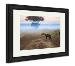 Framed Print, Hyenas Before Dawn - Essentials from JayCar