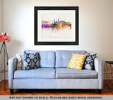 Framed Print, Mexico City V2 Skyline In Watercolor - Essentials from JayCar