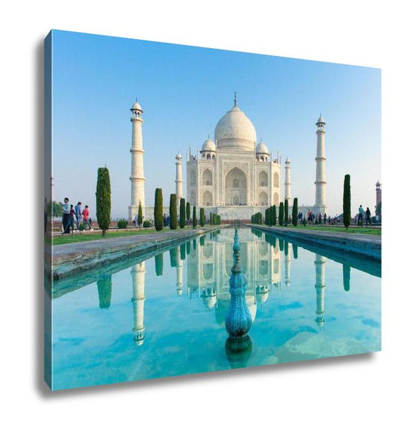 Gallery Wrapped Canvas, The Morning View Of Taj Mahal Monument India - Essentials from JayCar