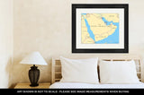 Framed Print, Arabian Peninsula Political Map - Essentials from JayCar