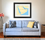 Framed Print, Arabian Peninsula Political Map - Essentials from JayCar
