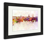Framed Print, Harvard Skyline In Watercolor - Essentials from JayCar