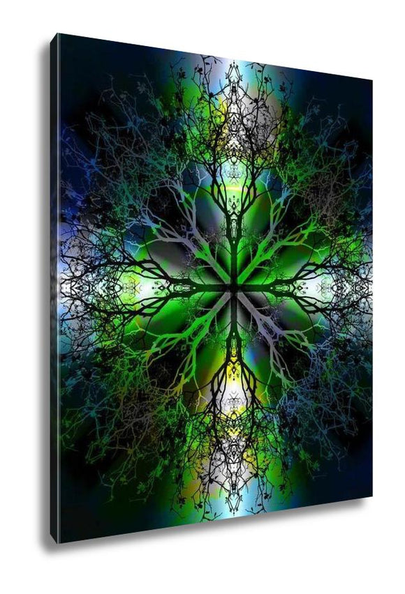 Gallery Wrapped Canvas, Beautiful Ornamental Mandala With Tree Pattern Symbol Of Life - Essentials from JayCar