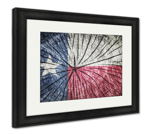 Framed Print, Flag Of Texas - Essentials from JayCar