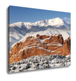 Gallery Wrapped Canvas, Pikes Peak And The Gardern Of The Gods - Essentials from JayCar