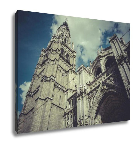Gallery Wrapped Canvas, Toledo Cathedral Facade Spanish Church - Essentials from JayCar