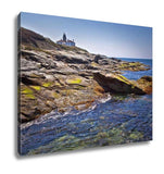 Gallery Wrapped Canvas, Beavertail Lighthouse In Newport - Essentials from JayCar