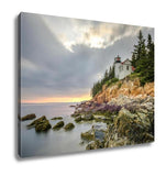 Gallery Wrapped Canvas, Bass Harbor Head Light Acadia National Park Maine - Essentials from JayCar